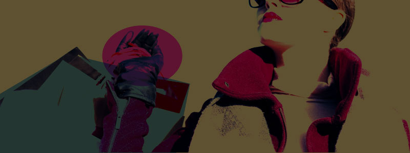 Banner of woman shopping