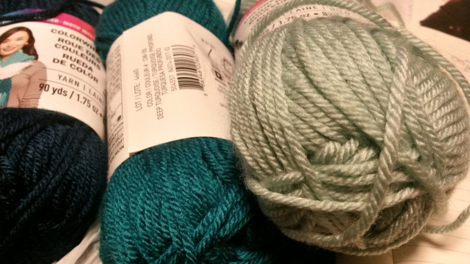 The beginning of the sweater