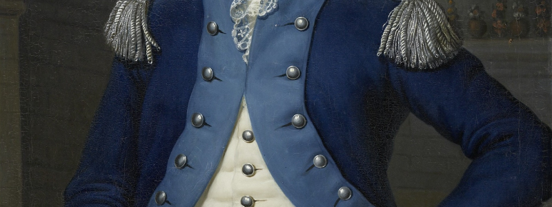 Banner of Prussian Blue paint