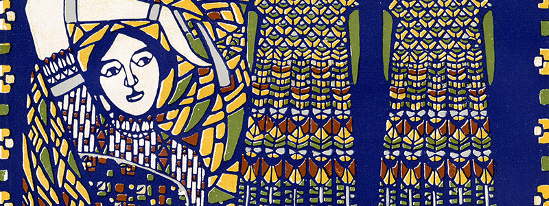 Banner of Reflex Blue 1920's Print