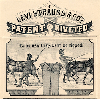 One of Levi's First Ads