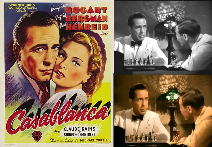 Casablanca movie poster and movie stills