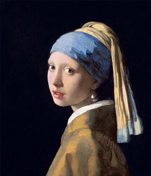 Johannes Vermeer painting of the Girl with a Pearl Earring - 1665. Source Wikipedia.