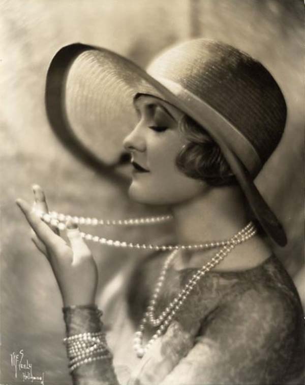 A photo of Lauire La Plante in flapper girl style.