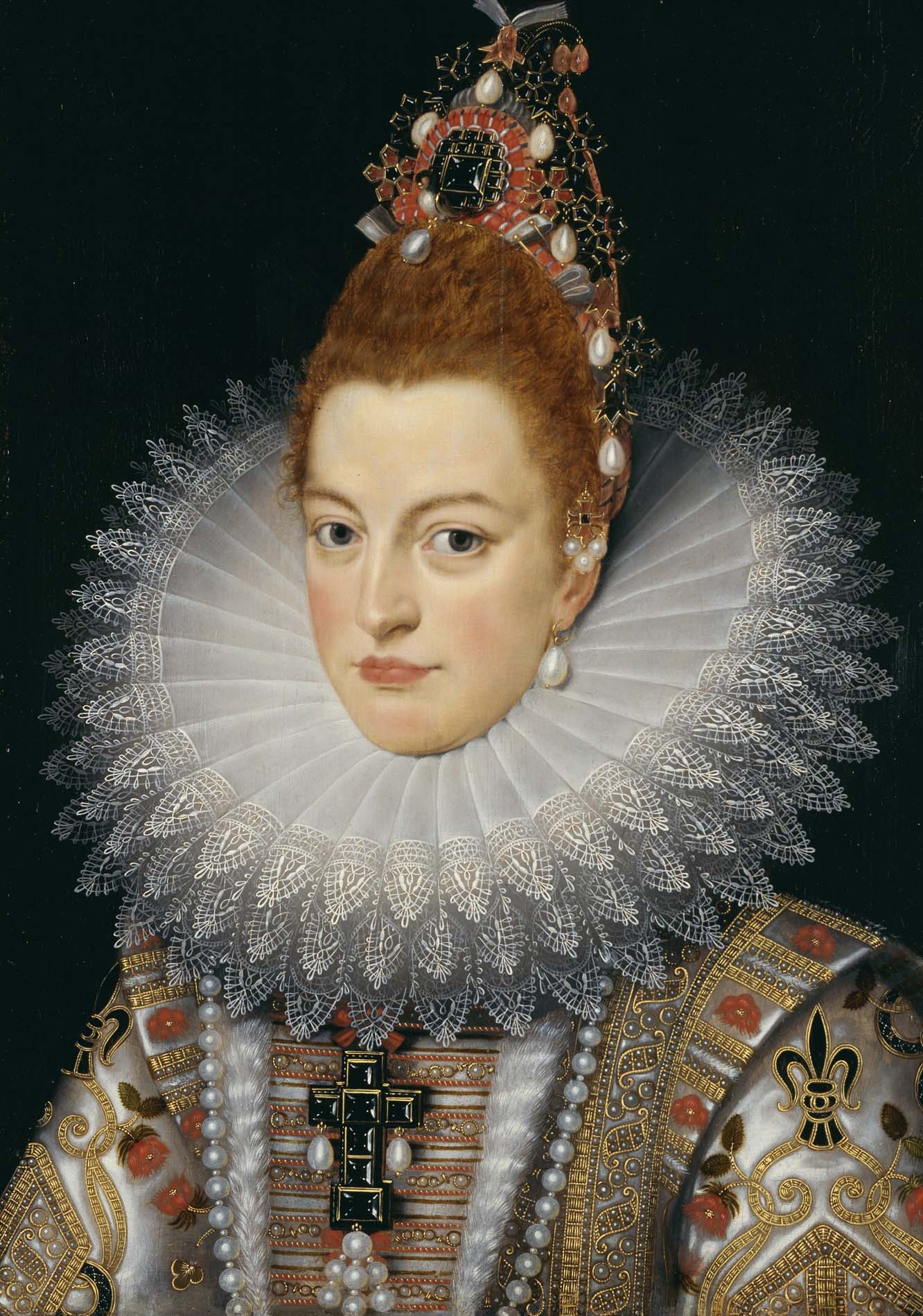 Painting of Isabella Clara Eugenia of Spain - Frans Pourbus II from the 17th Century.
