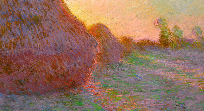 Banner of Monet's Haystack Paintings
