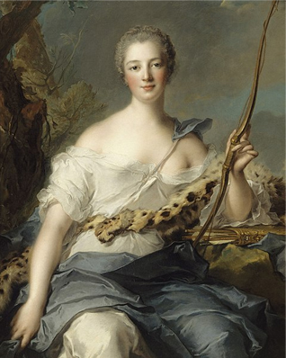 Image of Painting by Jean-Marc Nattier of Madame de Pompadour