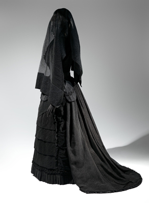 Widow’s weeds with with widow veil